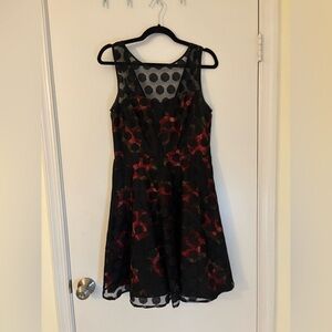 Vintage Betsey Johnson Rose Dress - Size 8